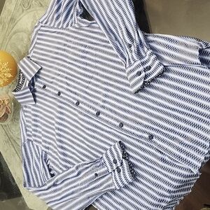 Bugatchi Men's Optical Illusion Medium Dress Shirt Like New